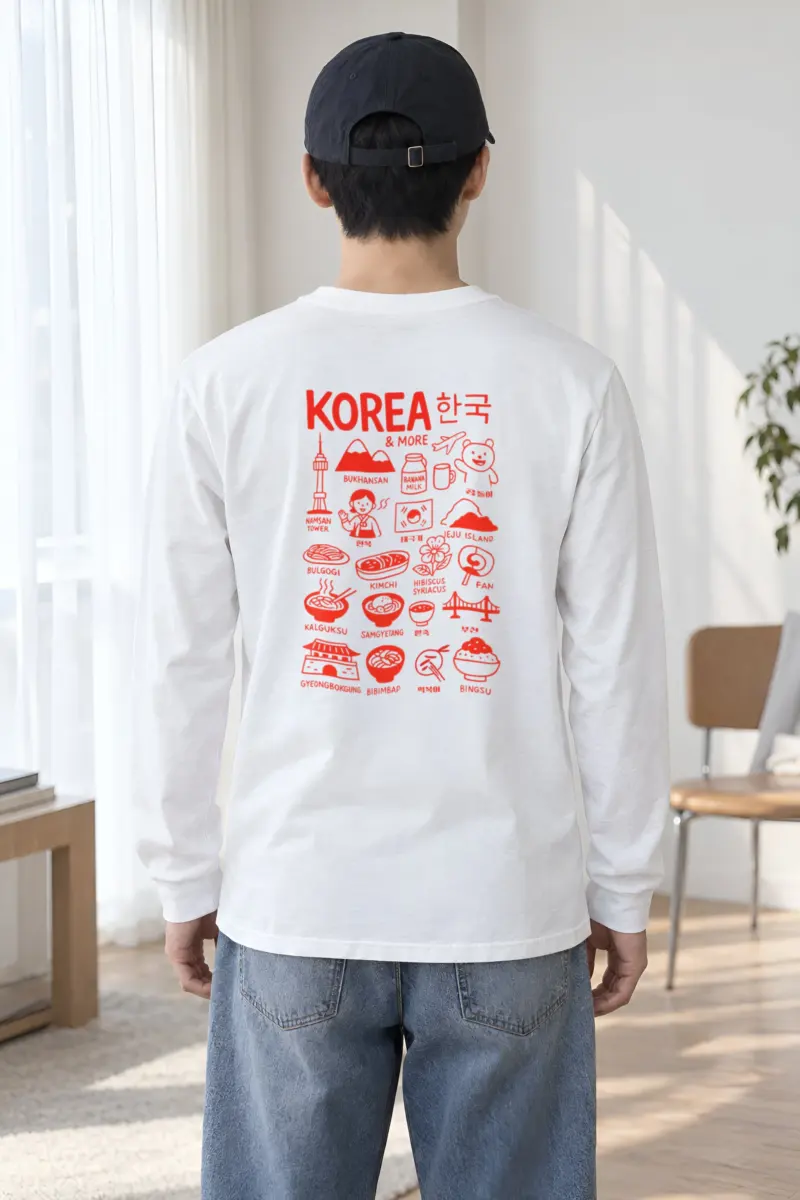 "Korea & More" Unisex Longsleeve T-shirt