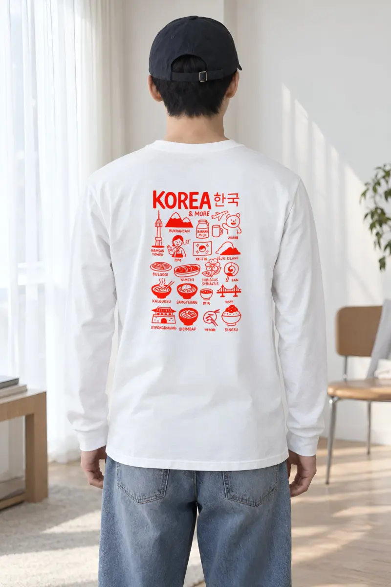 "Korea & More" Unisex Longsleeve T-shirt