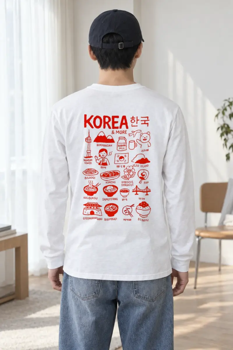 "Korea & More" Unisex Longsleeve T-shirt