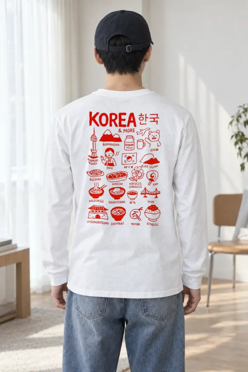"Korea & More" Unisex Longsleeve T-shirt