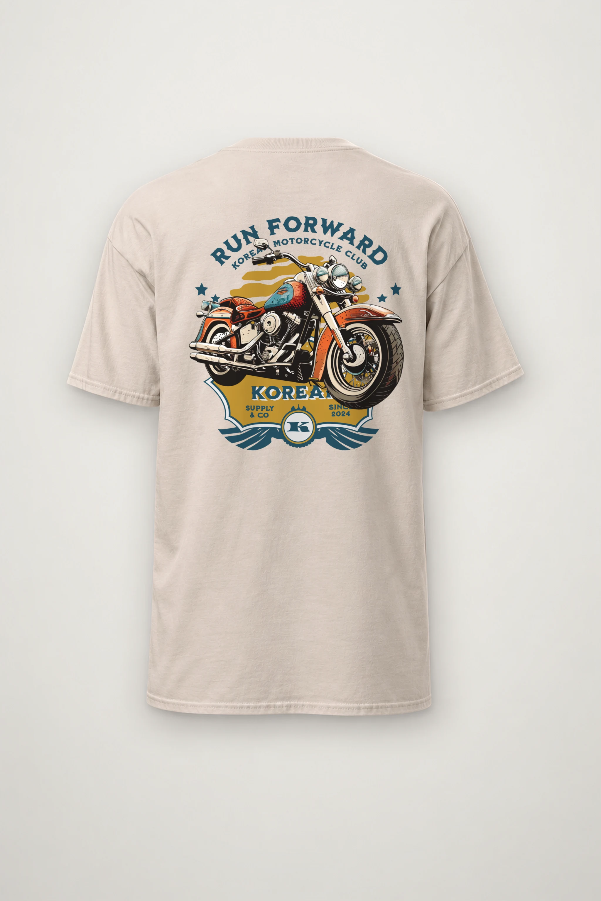 "Korea Motorcycle Club" Heavyweight Unisex Crewneck T-shirt