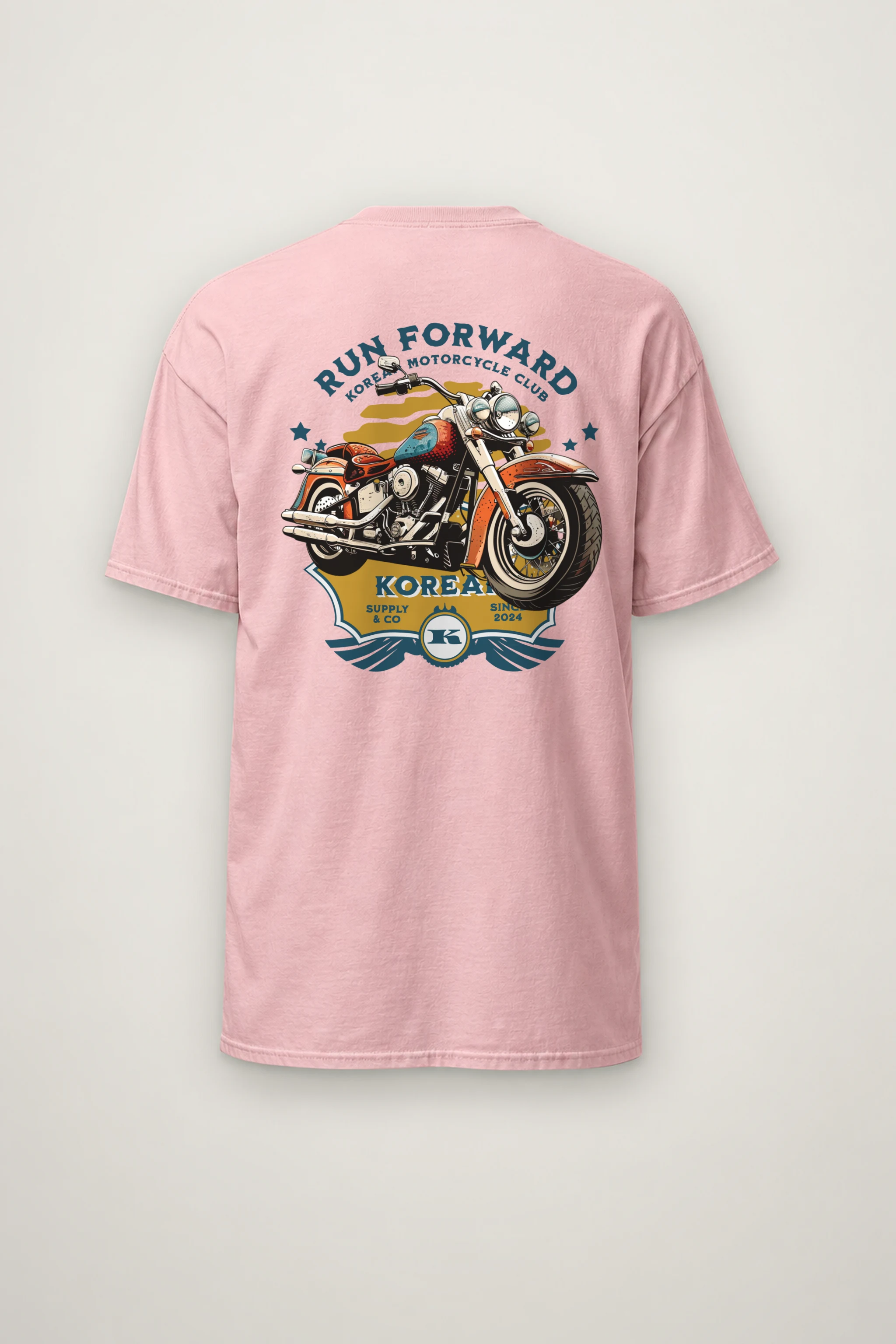 "Korea Motorcycle Club" Heavyweight Unisex Crewneck T-shirt