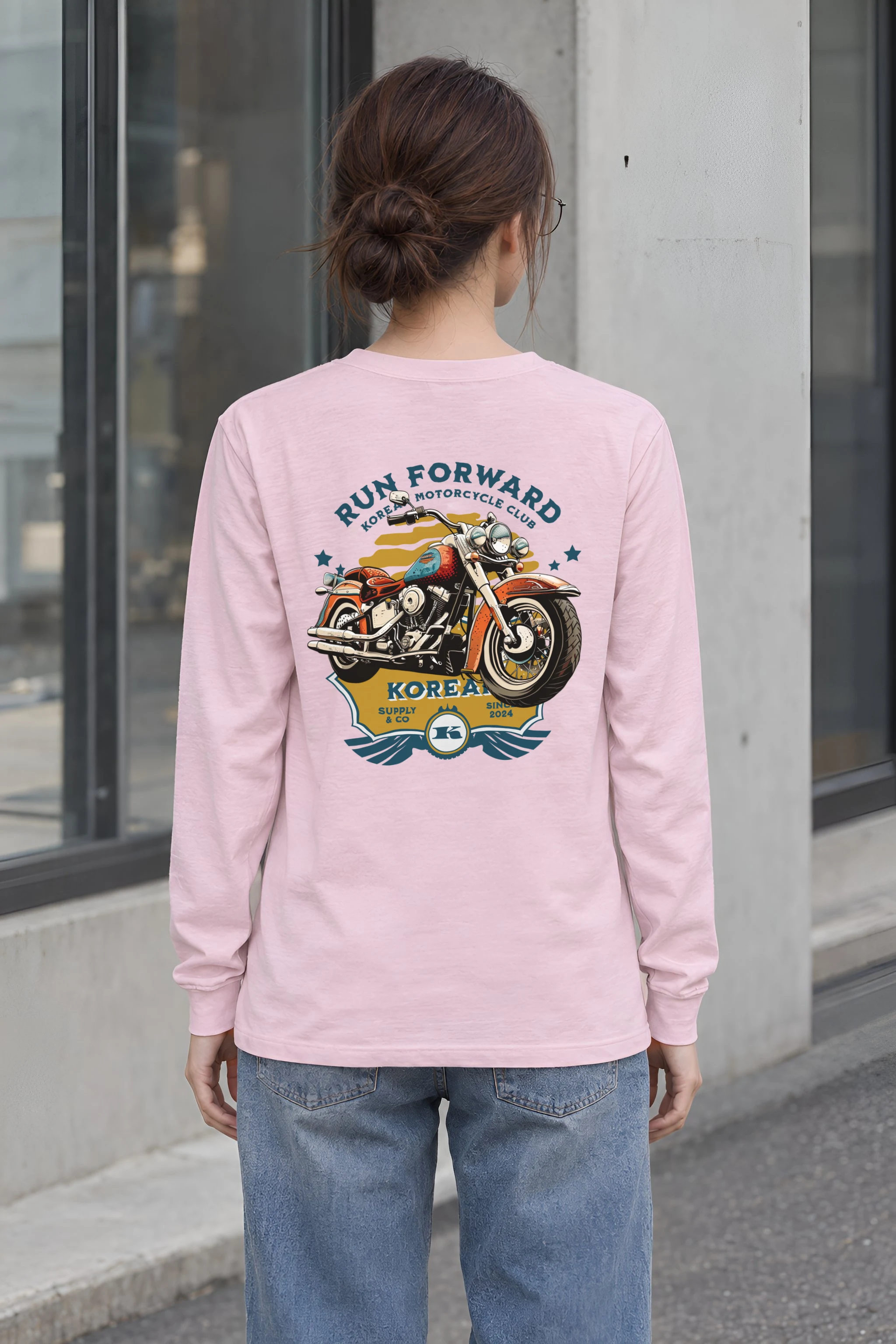 "Korea Motorcycle Club" Unisex Longsleeve T-shirt