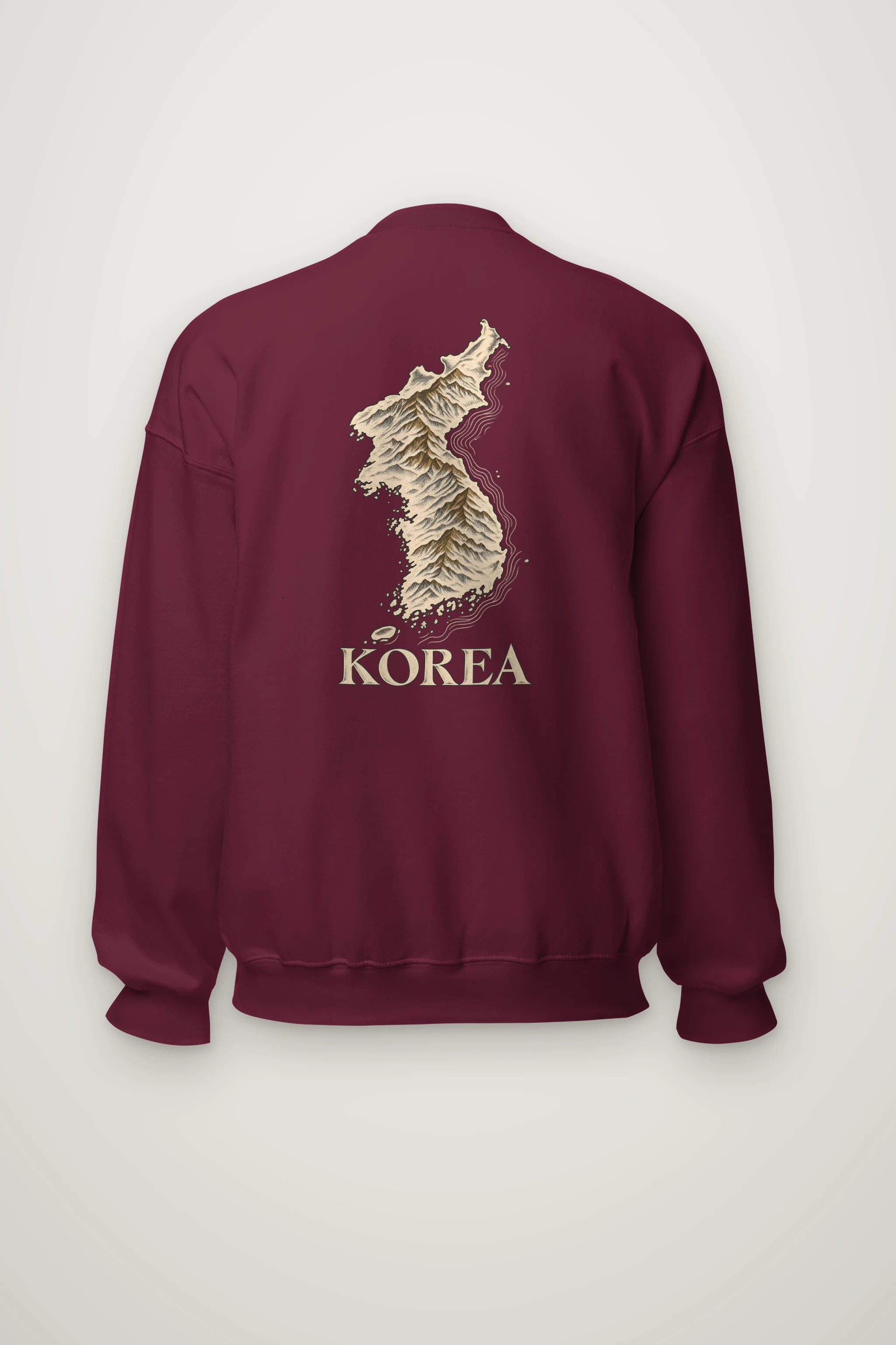 "Korea Mountain To Coast" Heavy Blend Unisex Crewneck Sweatshirt