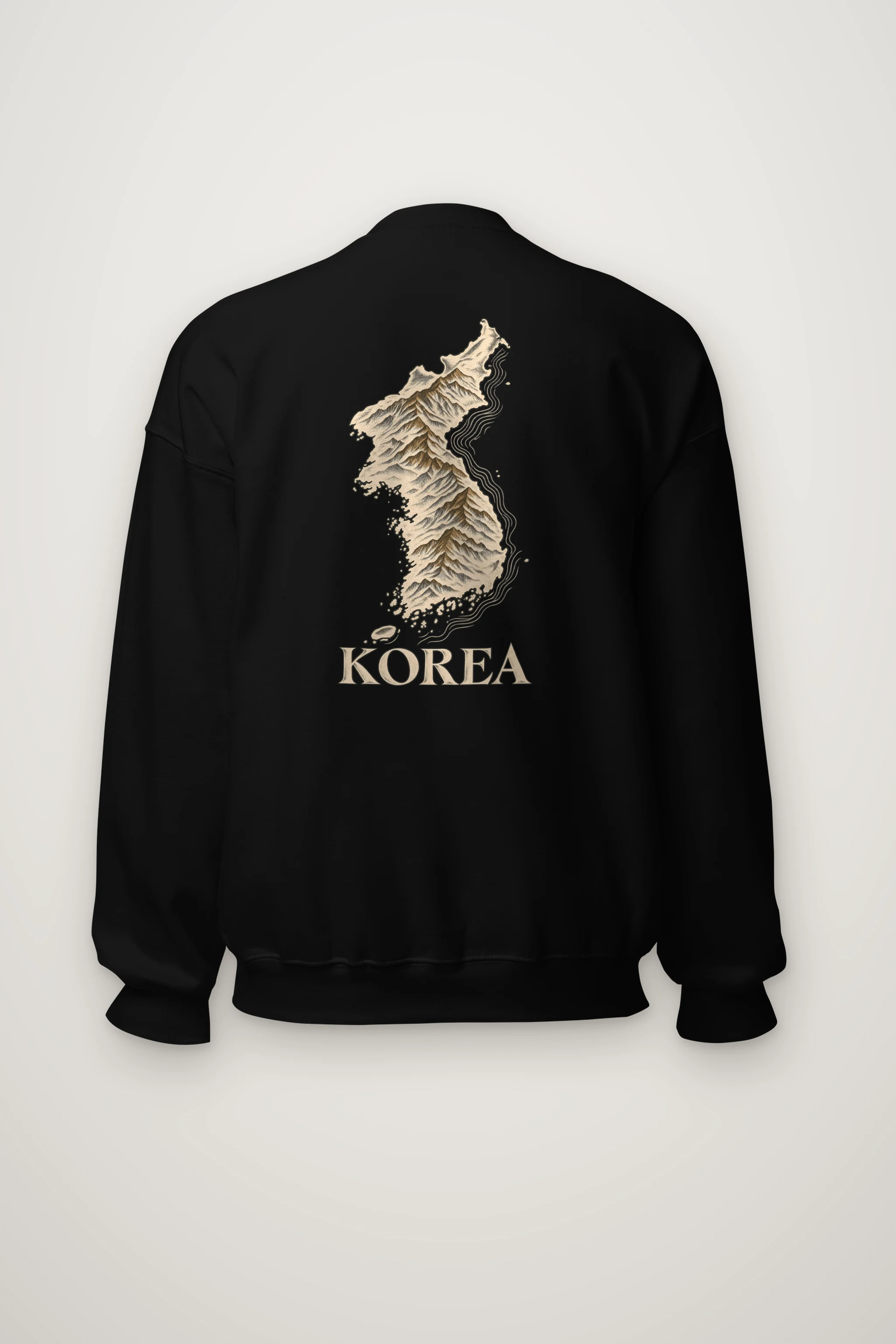 "Korea Mountain To Coast" Heavy Blend Unisex Crewneck Sweatshirt