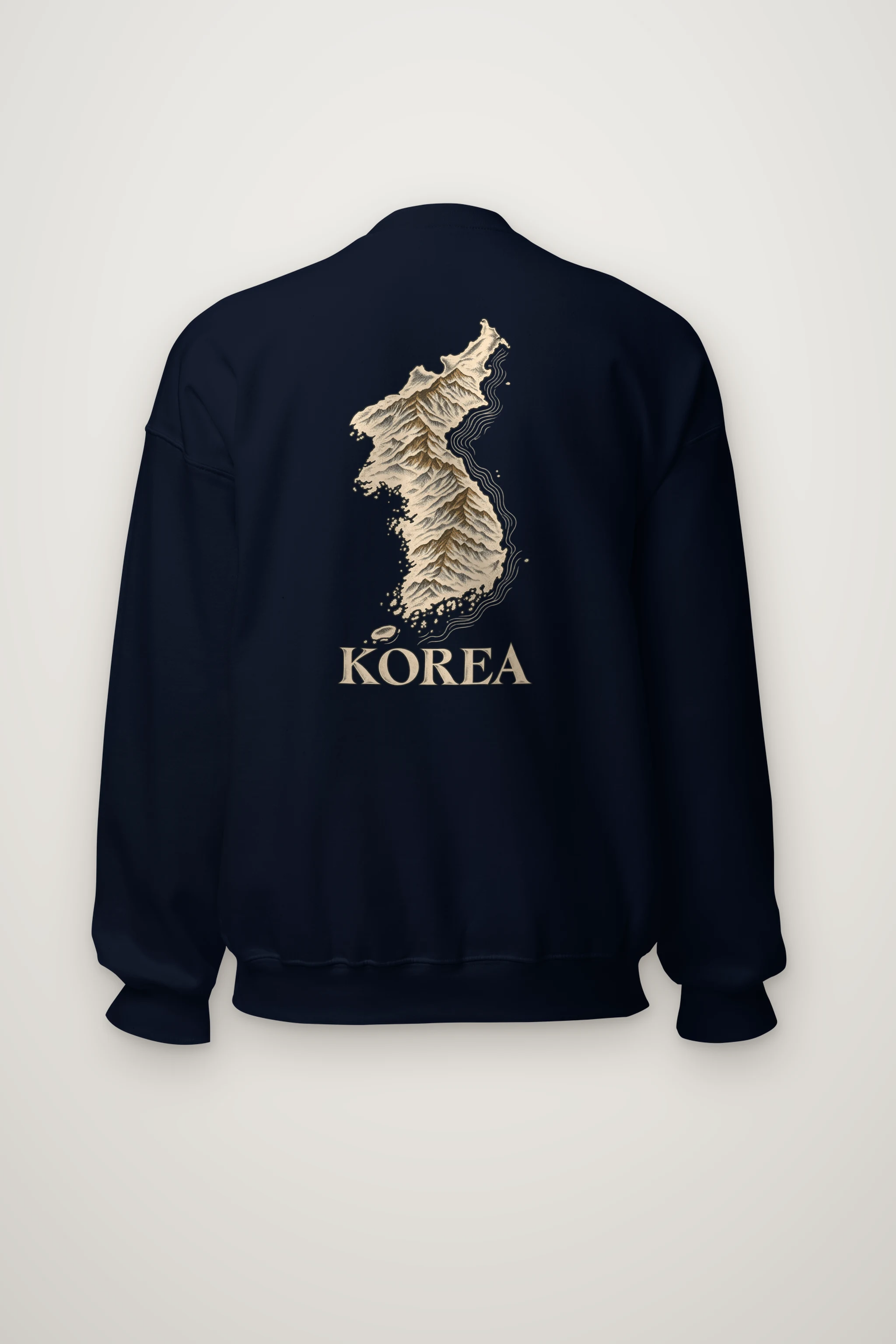 "Korea Mountain To Coast" Heavy Blend Unisex Crewneck Sweatshirt