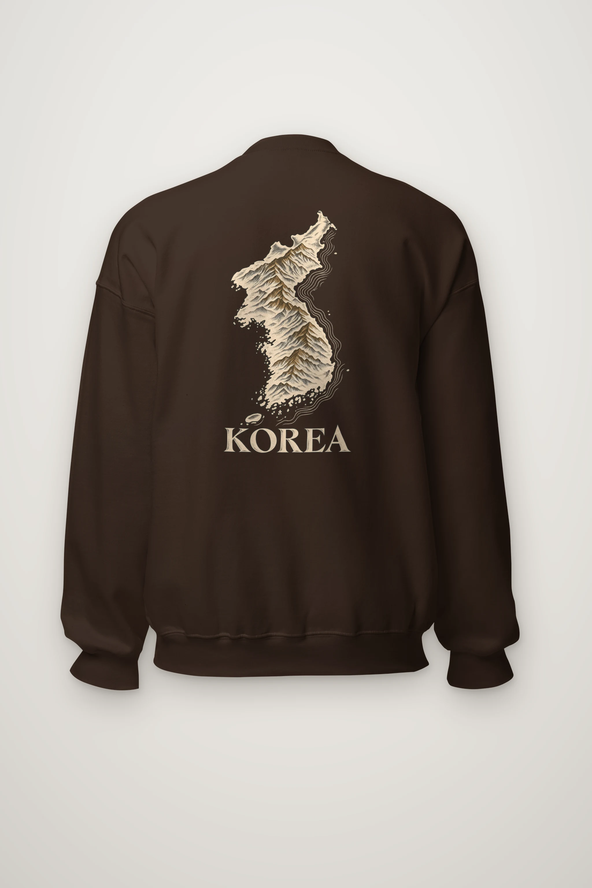 "Korea Mountain To Coast" Heavy Blend Unisex Crewneck Sweatshirt