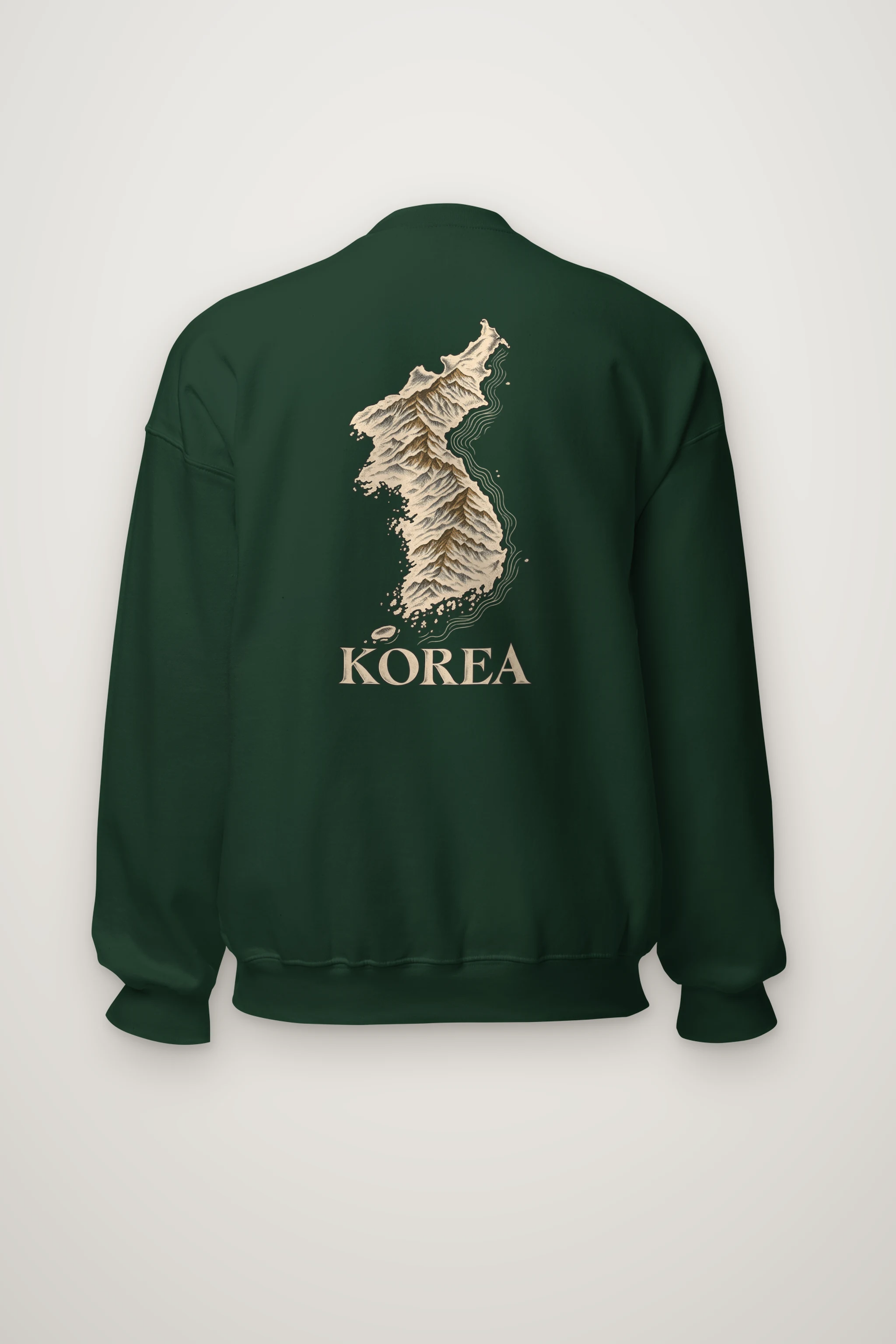 "Korea Mountain To Coast" Heavy Blend Unisex Crewneck Sweatshirt
