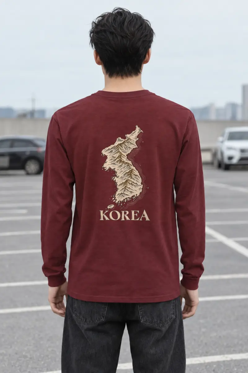 "Korea Mountain To Coast" Unisex Longsleeve T-shirt