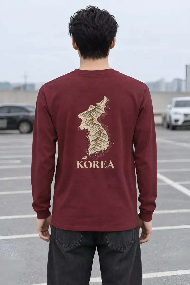 "Korea Mountain To Coast" Unisex Longsleeve T-shirt