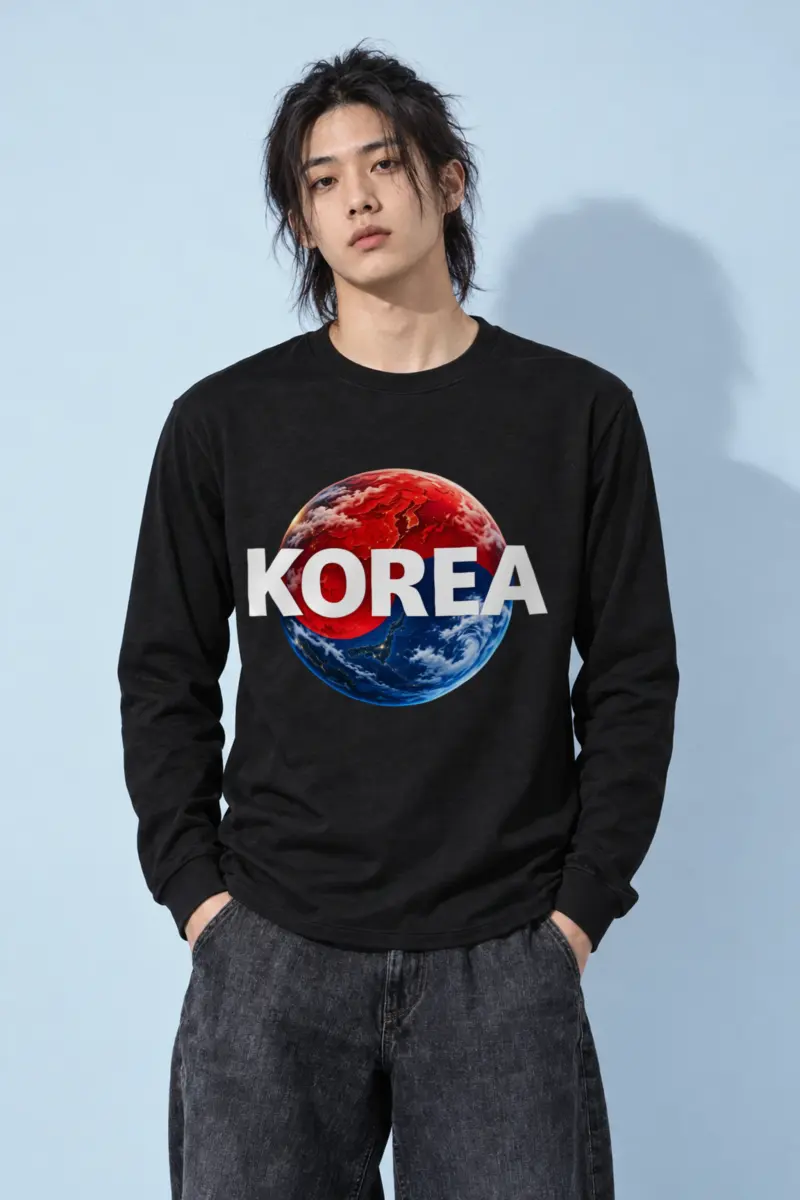 "Korea Orbit" Unisex Longsleeve T-shirt