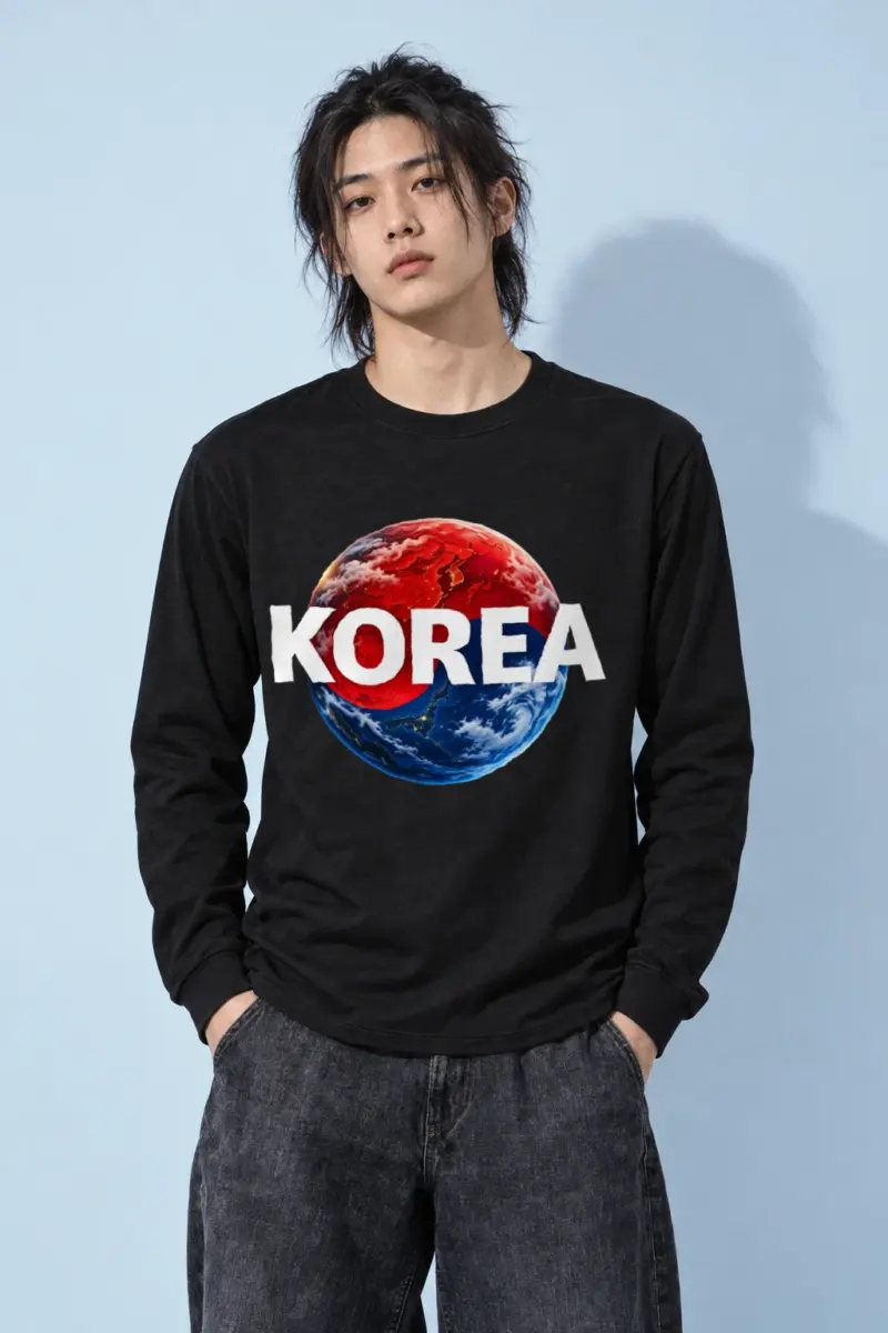 "Korea Orbit" Unisex Longsleeve T-shirt