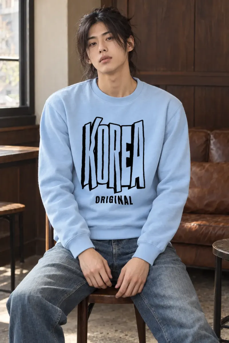 "Korea Original" Heavy Blend Unisex Crewneck Sweatshirt | Gildan 18000