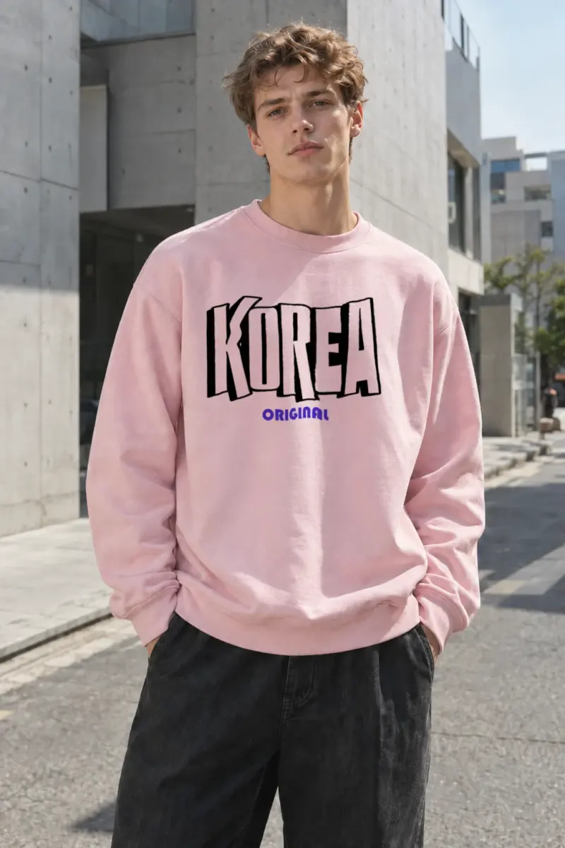 "Korea Original" Heavy Blend Unisex Crewneck Sweatshirt | Gildan 18000
