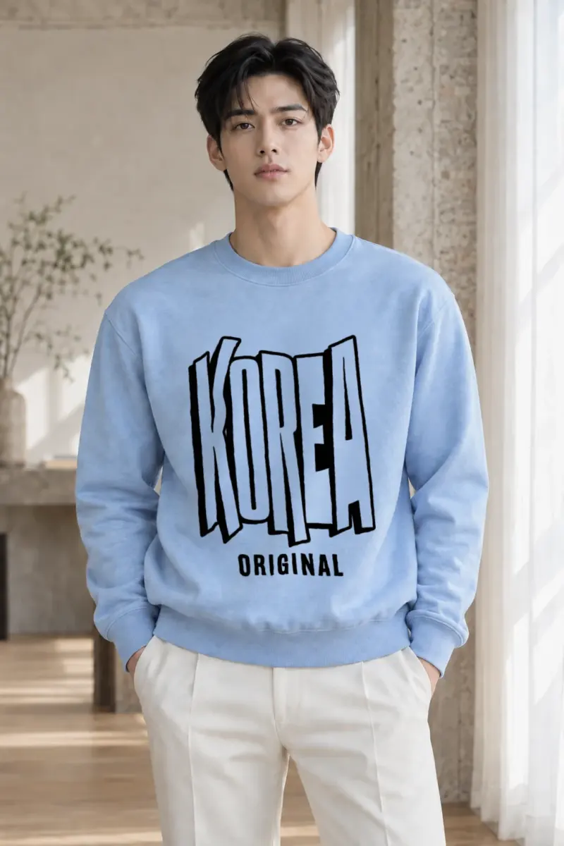 "Korea Original" Heavy Blend Unisex Crewneck Sweatshirt | Gildan 18000