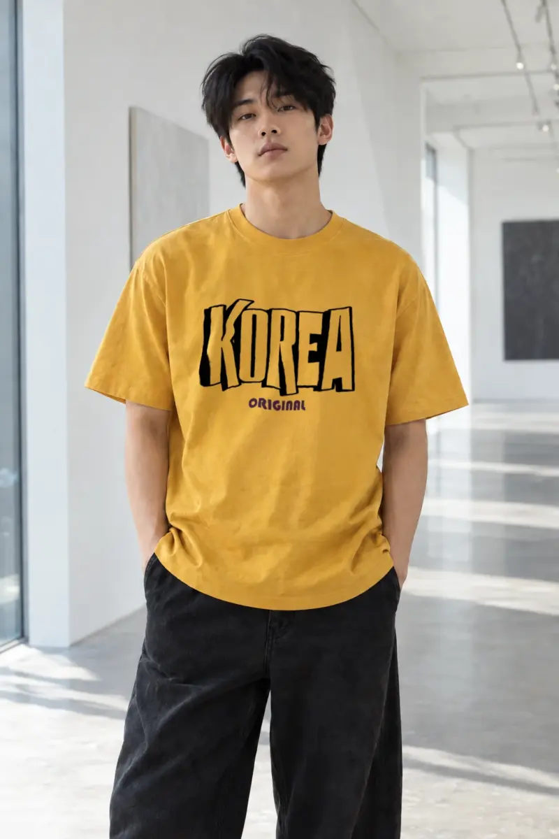 "Korea Original" Heavyweight Unisex Crewneck T-shirt | Gildan 5000