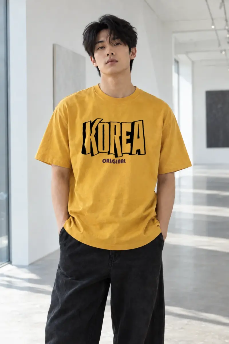 "Korea Original" Heavyweight Unisex Crewneck T-shirt | Gildan 5000