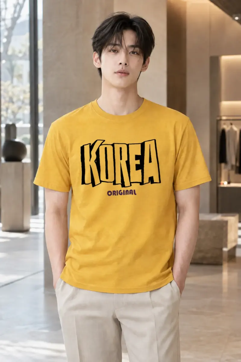 "Korea Original" Heavyweight Unisex Crewneck T-shirt | Gildan 5000