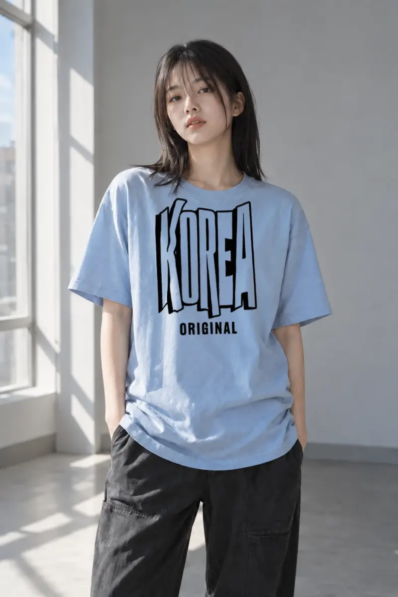 "Korea Original" Heavyweight Unisex Crewneck T-shirt | Gildan 5000