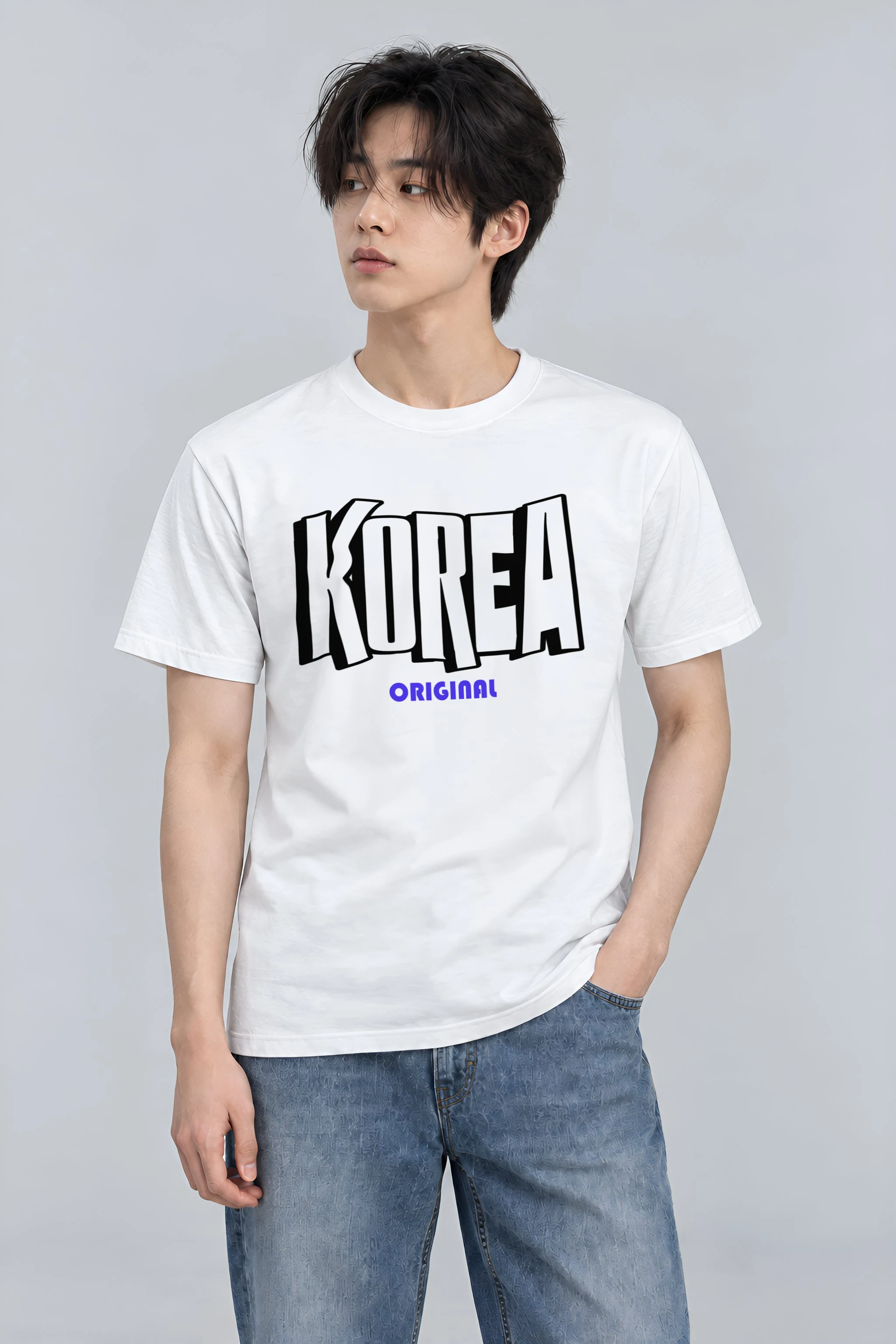 "Korea Original" Heavyweight Unisex Crewneck T-shirt