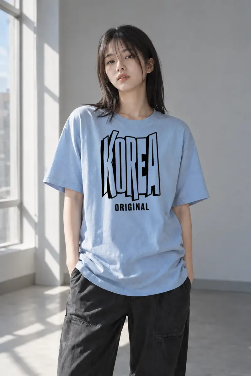 "Korea Original" Heavyweight Unisex Crewneck T-shirt | Gildan 5000