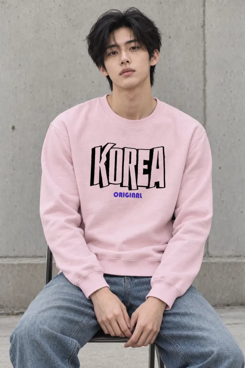 "Korea Original Type" Heavy Blend Unisex Crewneck Sweatshirt | Gildan 18000