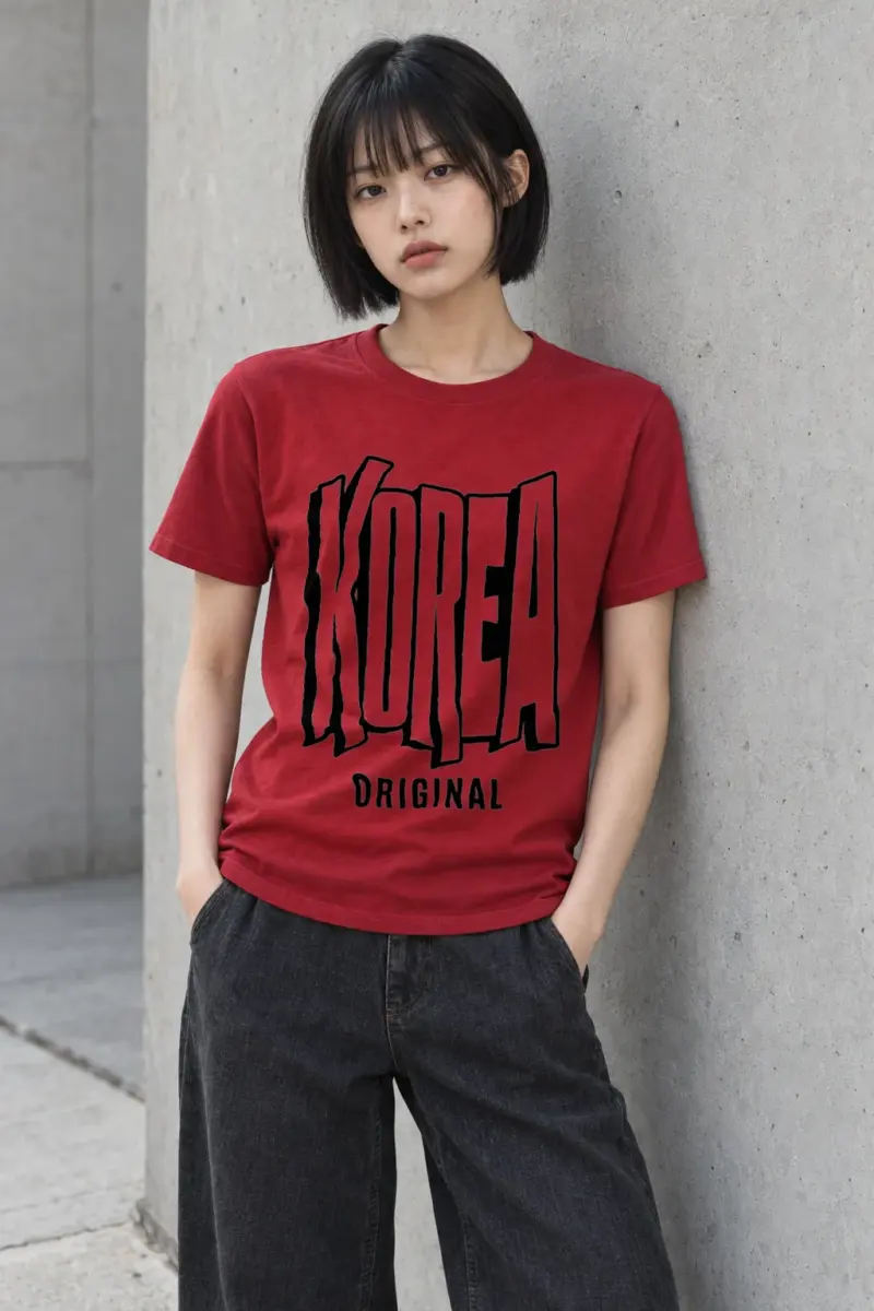 "Korea Original Type" Heavyweight Unisex Crewneck T-shirt