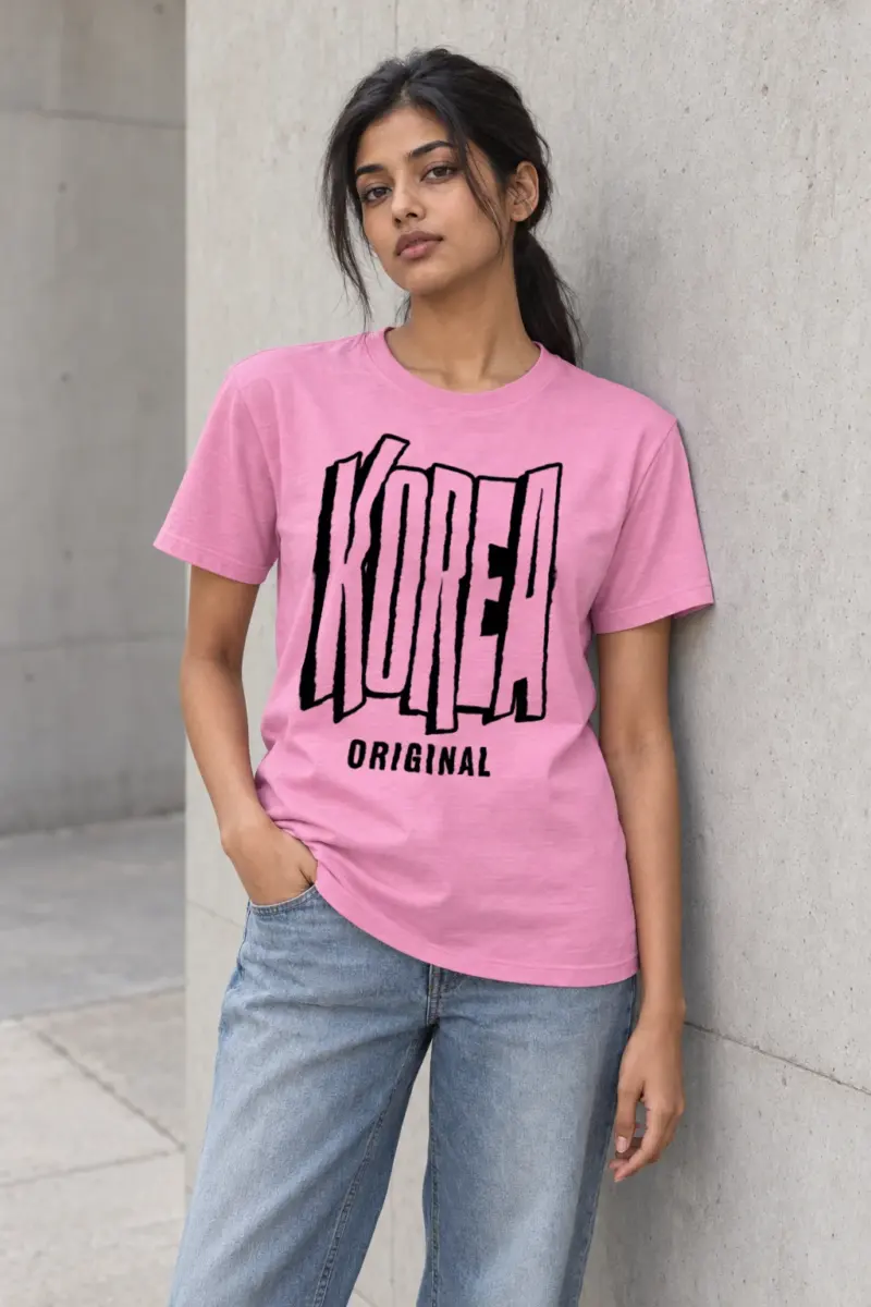 "Korea Original Type" Heavyweight Unisex Crewneck T-shirt | Gildan 5000