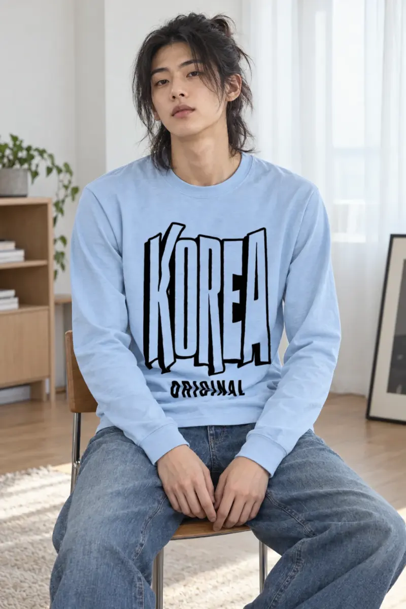 "Korea Original Type" Unisex Longsleeve T-shirt | Gildan 2400