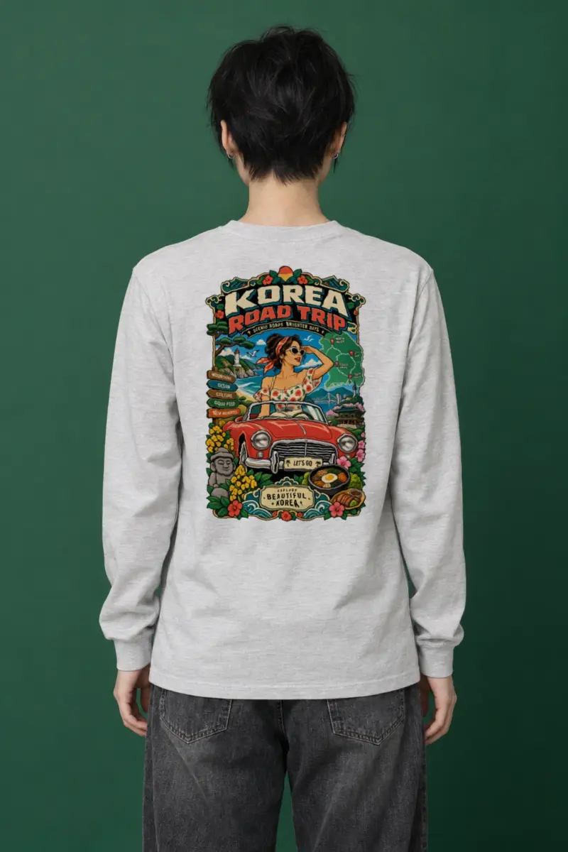 "Korea Road Trip" Unisex Longsleeve T-shirt