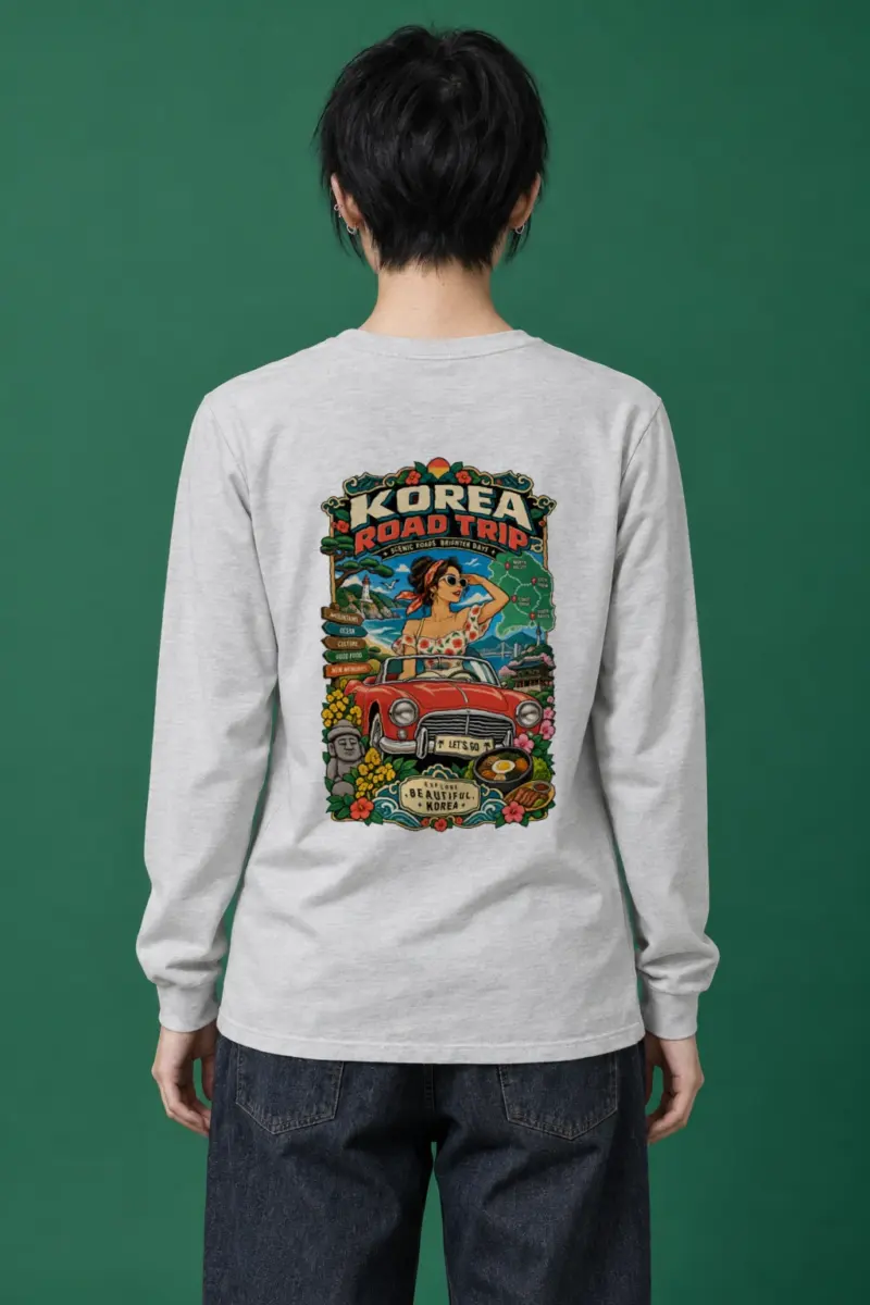 "Korea Road Trip" Unisex Longsleeve T-shirt