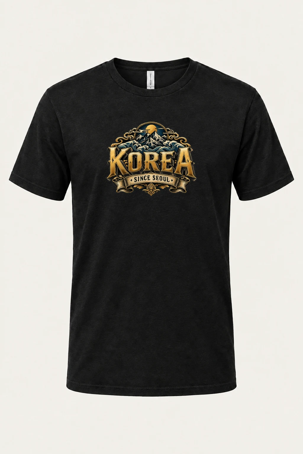 "Korea Since Seoul" Heavyweight Unisex Crewneck T-shirt | Gildan 5000