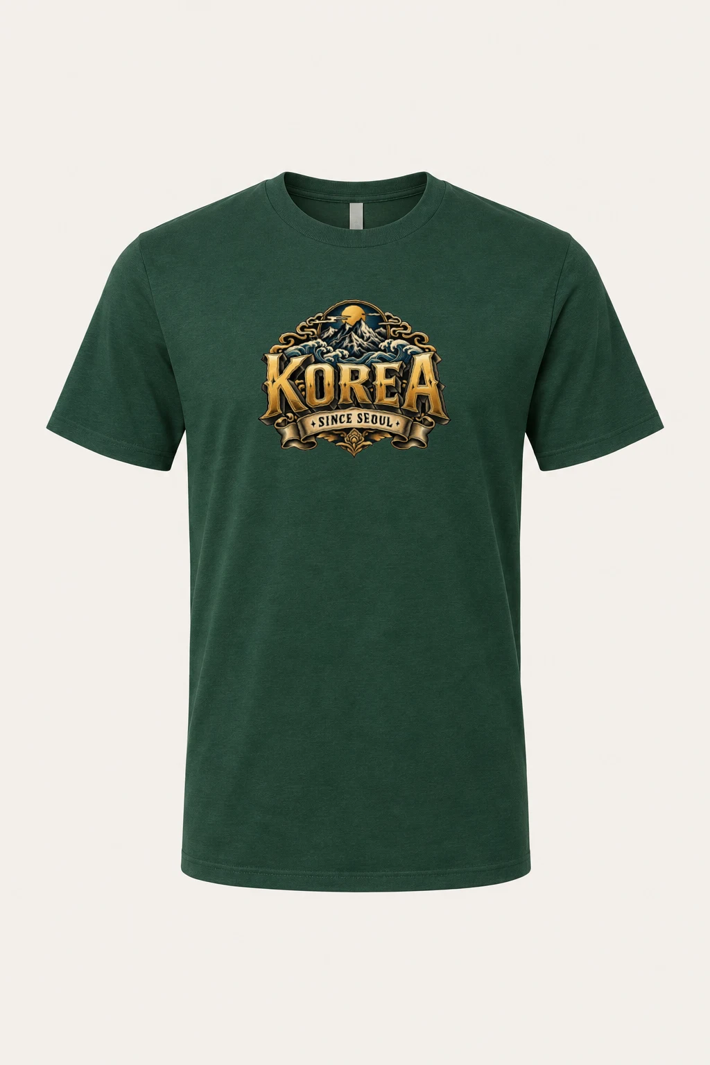 "Korea Since Seoul" Heavyweight Unisex Crewneck T-shirt | Gildan 5000