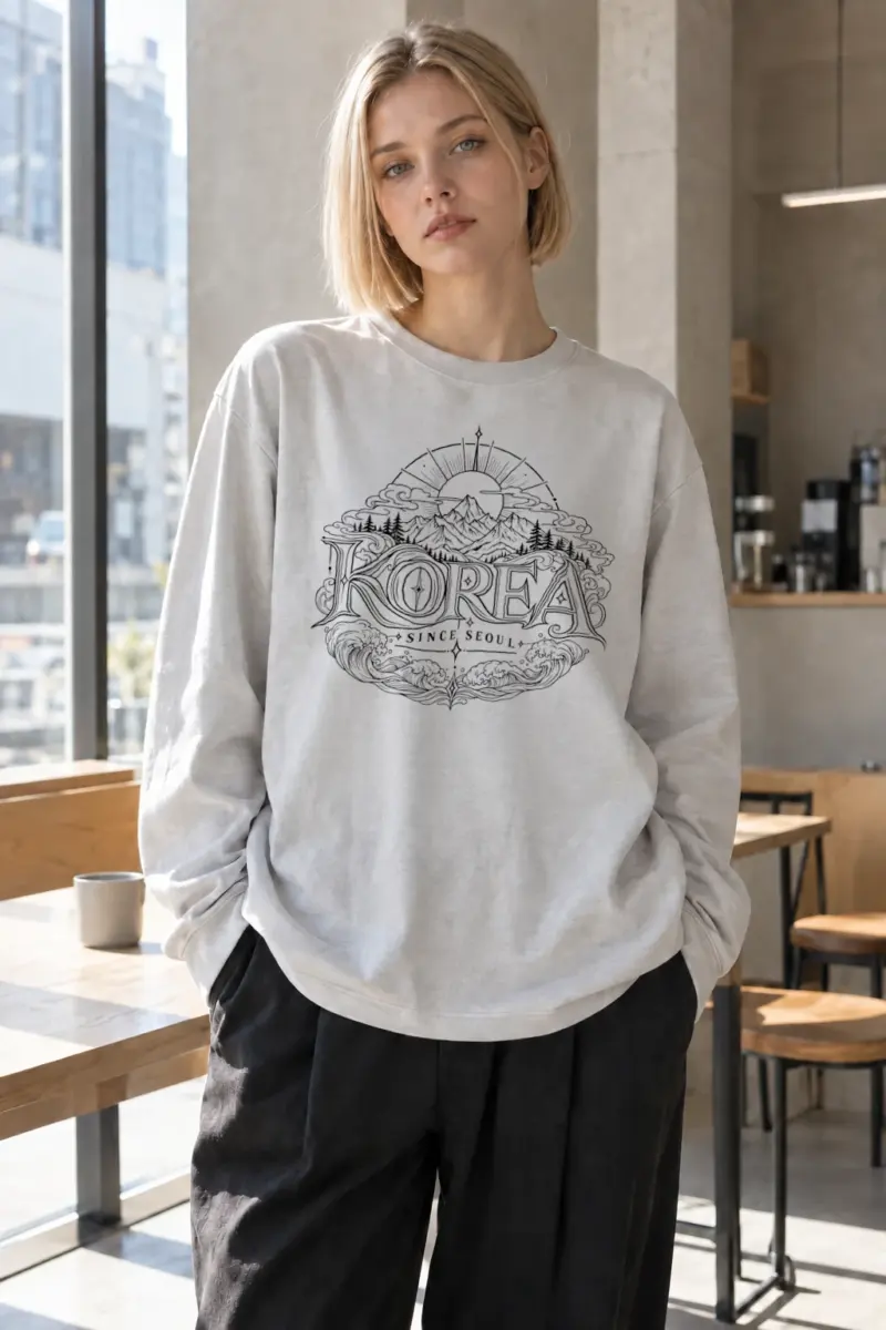 "Seoul Mountain Tide" Unisex Longsleeve T-shirt