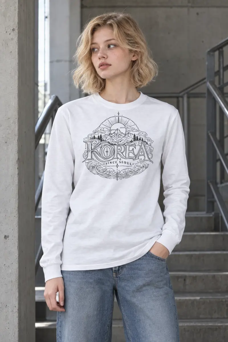 "Seoul Mountain Tide" Unisex Longsleeve T-shirt
