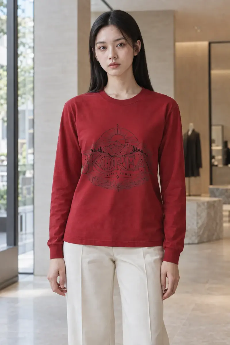 “Seoul Mountain Tide” Unisex Longsleeve T-shirt | Gildan 2400