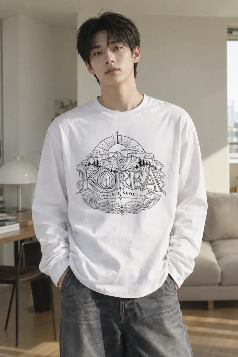 "Seoul Mountain Tide" Unisex Longsleeve T-shirt