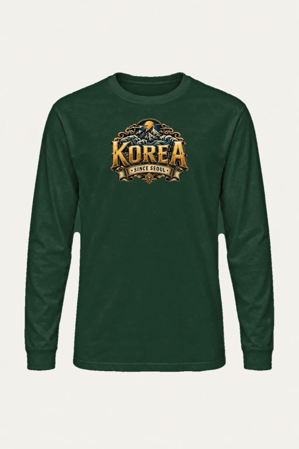 "Korea Since Seoul" Unisex Longsleeve T-shirt | Gildan 2400