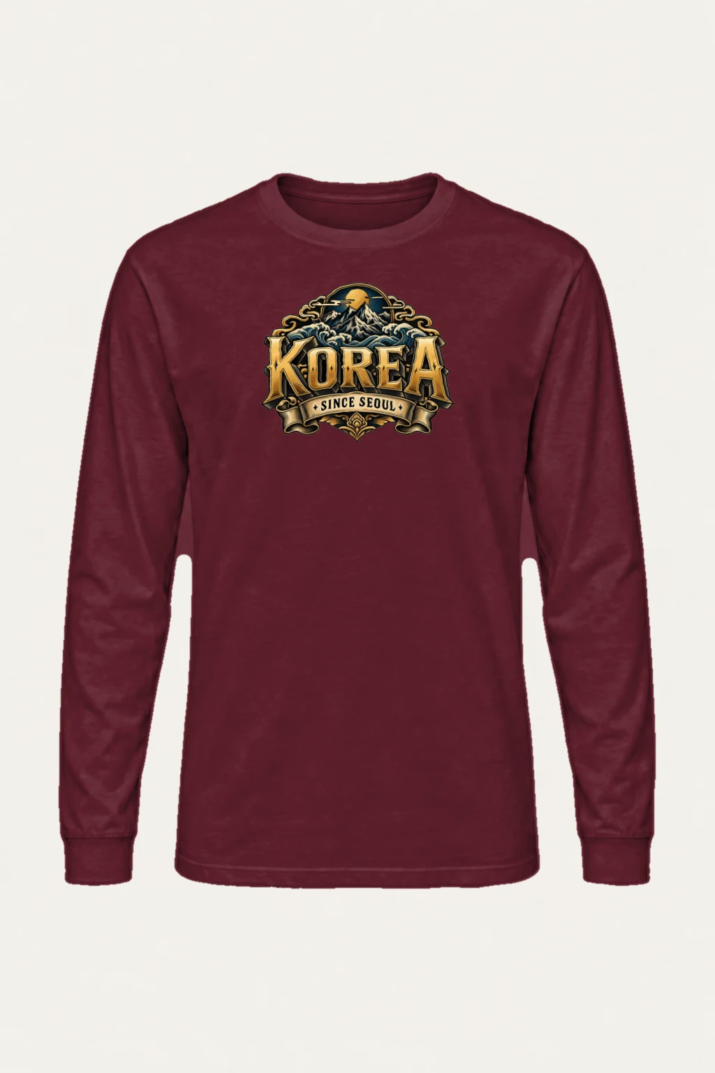 "Korea Since Seoul" Unisex Longsleeve T-shirt | Gildan 2400
