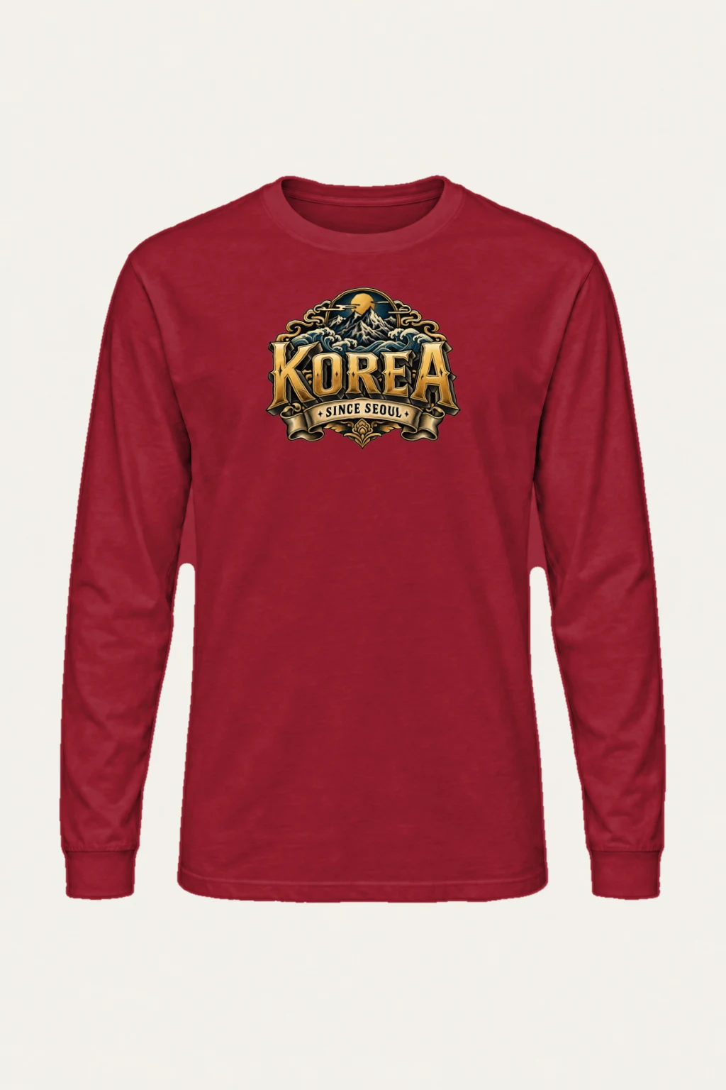 "Korea Since Seoul" Unisex Longsleeve T-shirt | Gildan 2400