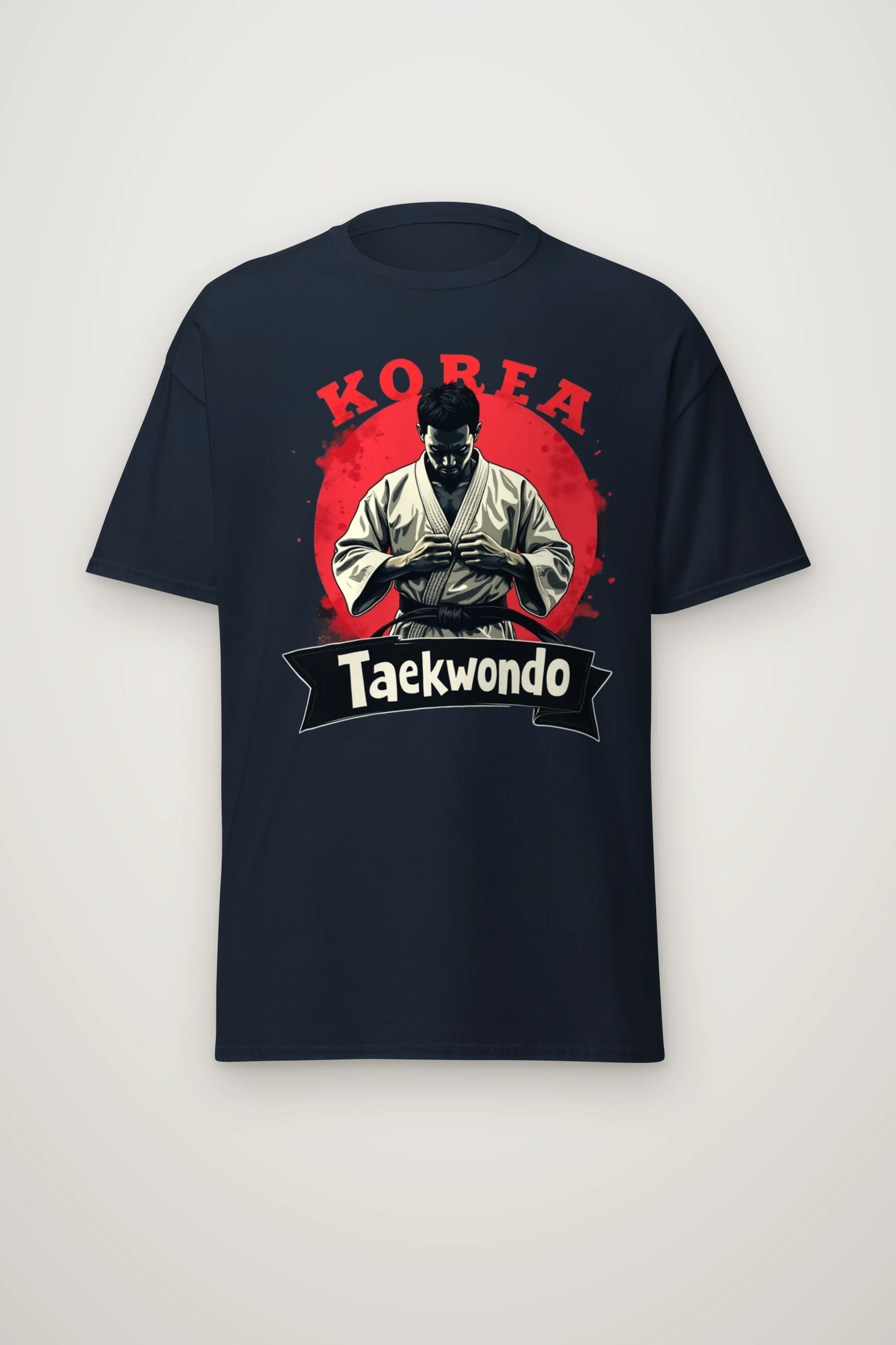 "Korea Taekwondo" Heavyweight Unisex Crewneck T-shirt