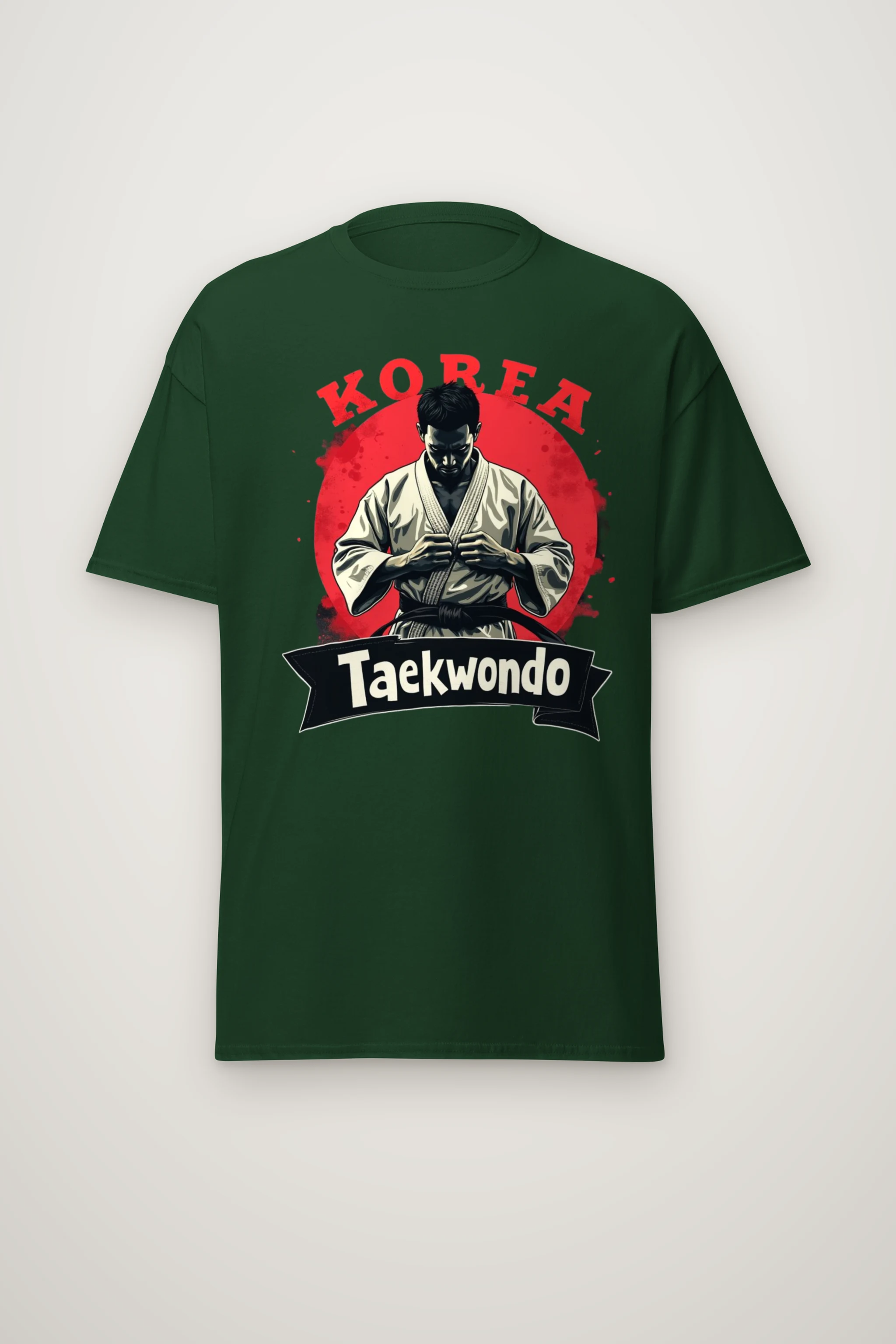 "Korea Taekwondo" Heavyweight Unisex Crewneck T-shirt