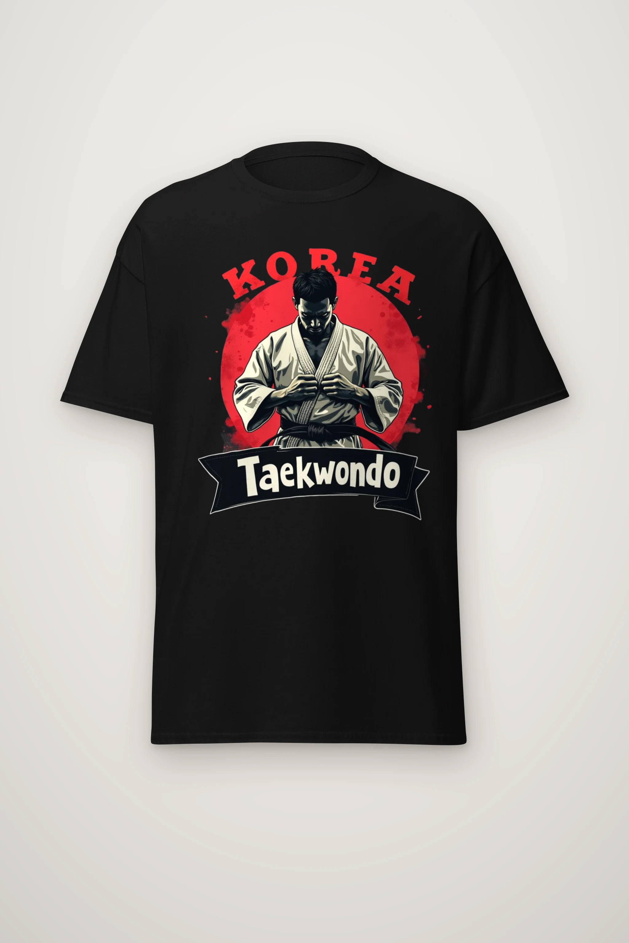 "Korea Taekwondo" Heavyweight Unisex Crewneck T-shirt