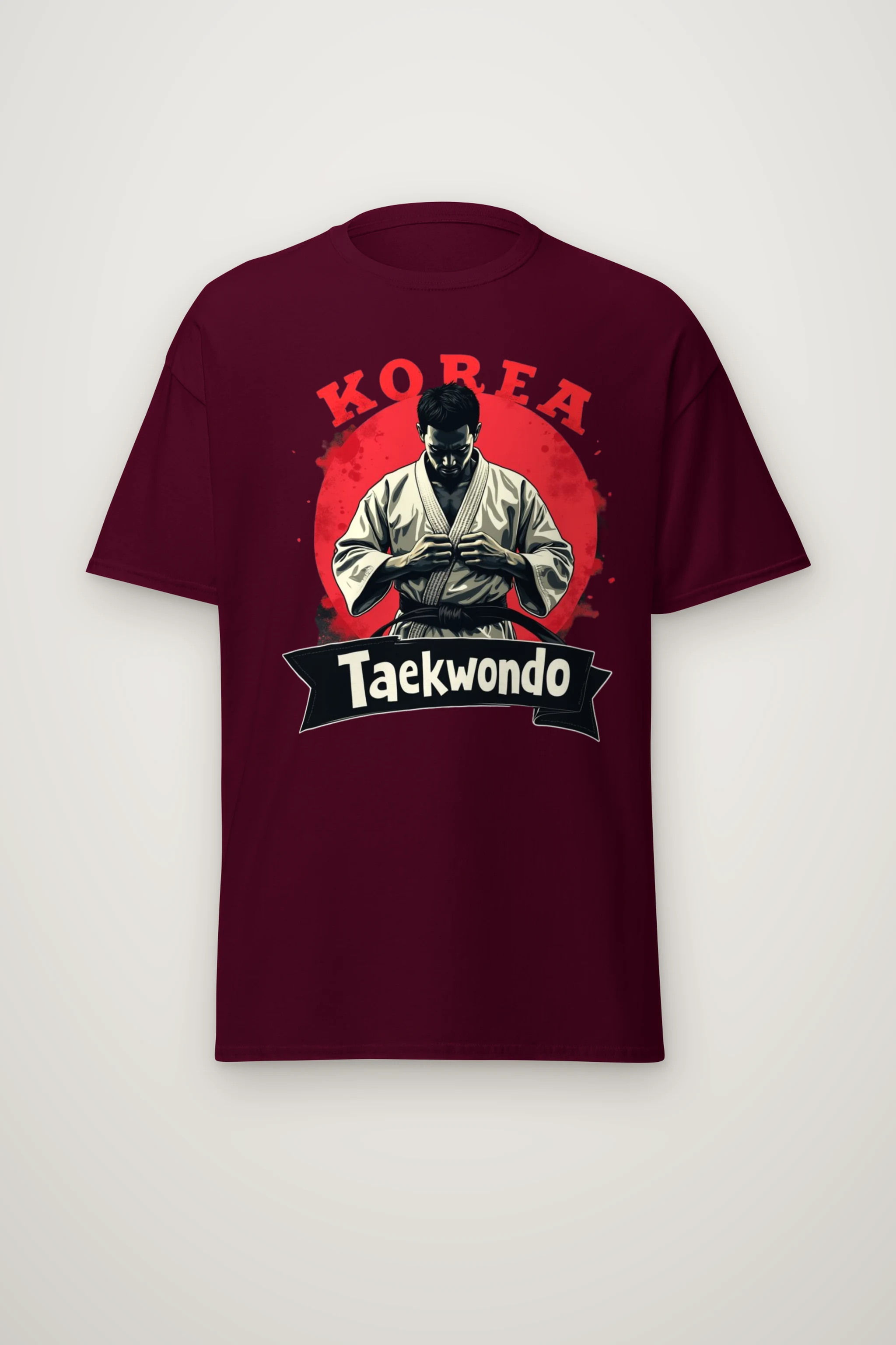 "Korea Taekwondo" Heavyweight Unisex Crewneck T-shirt