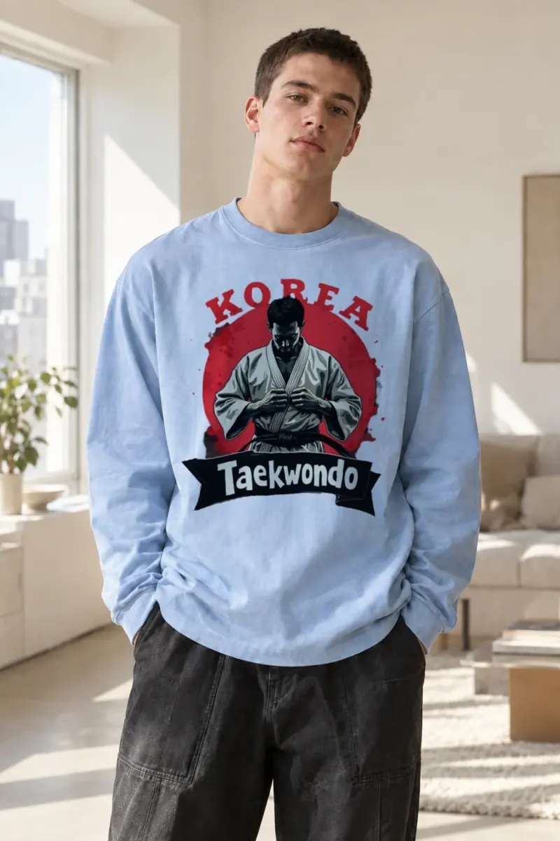 "Korea Taekwondo" Unisex Longsleeve T-shirt | Gildan 2400