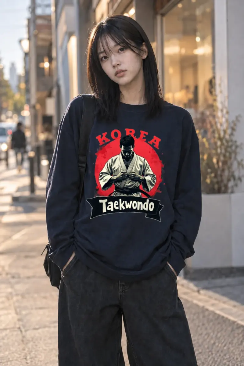 "Korea Taekwondo" Unisex Longsleeve T-shirt | Gildan 2400