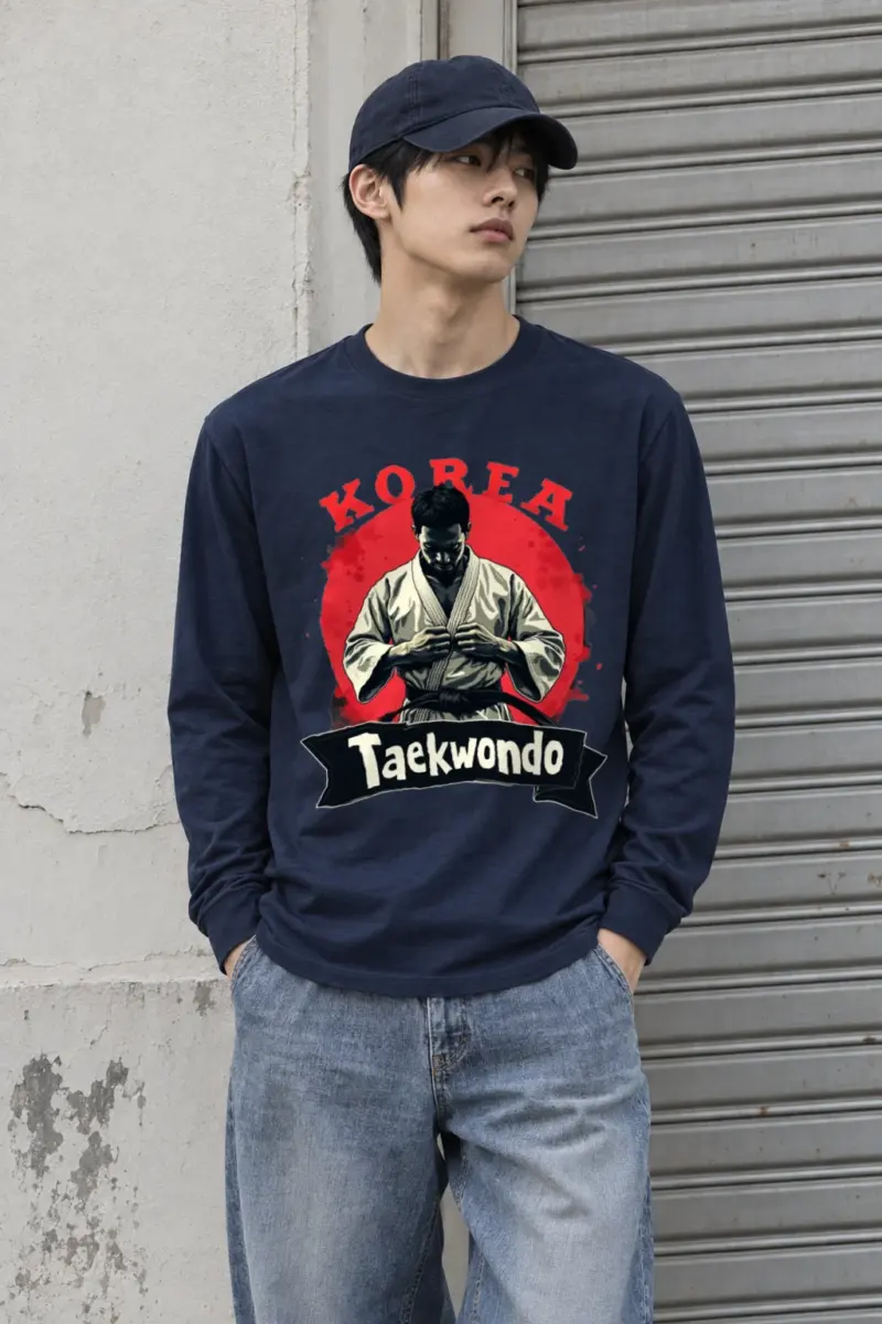 "Korea Taekwondo" Unisex Longsleeve T-shirt | Gildan 2400