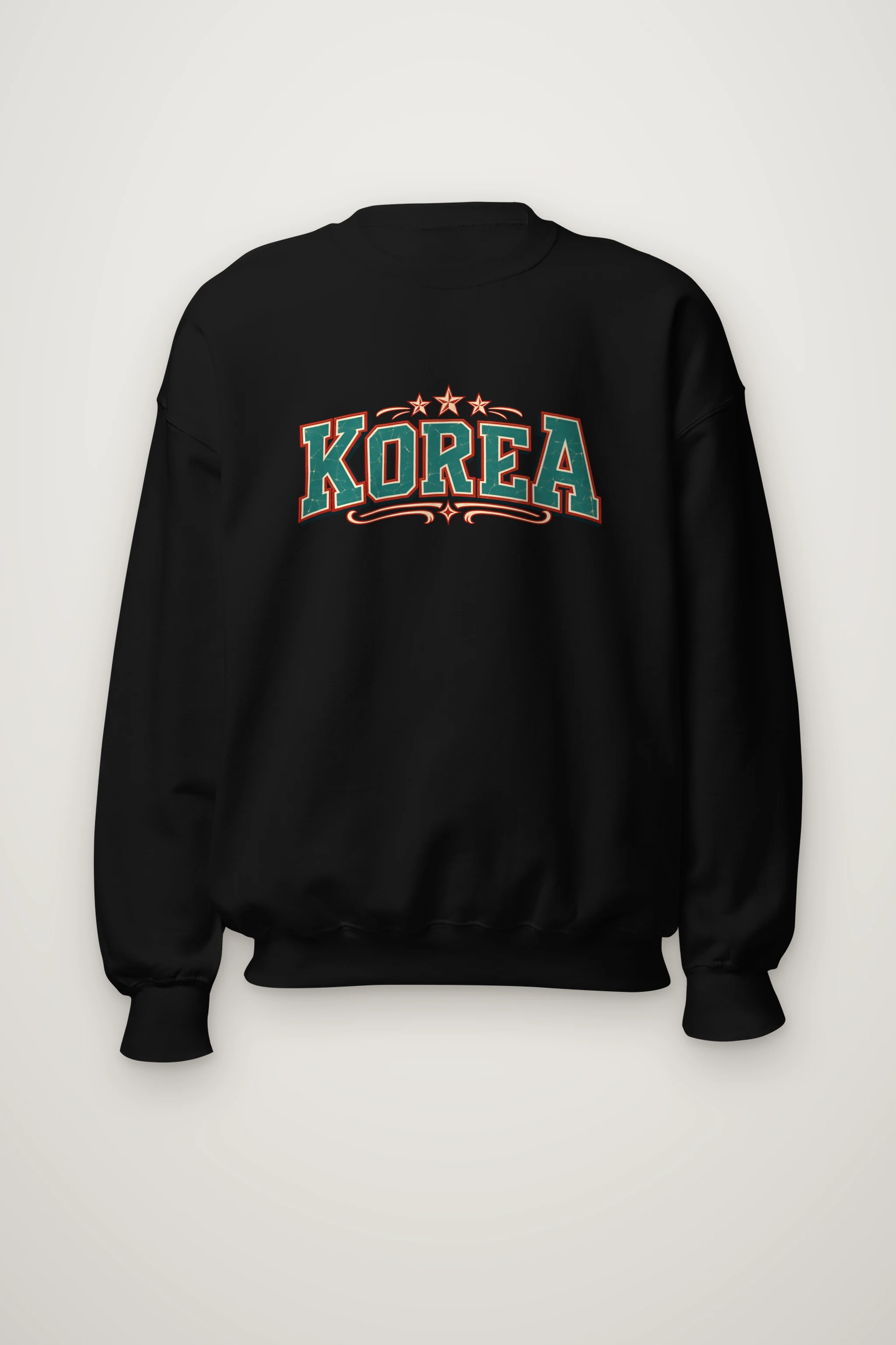 "Korea Varsity Crest" Heavy Blend Unisex Crewneck Sweatshirt