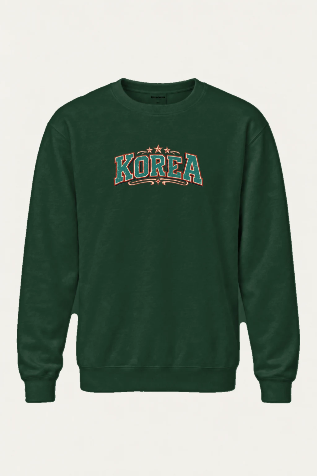 "Korea Varsity Crest" Heavy Blend Unisex Crewneck Sweatshirt | Gildan 18000
