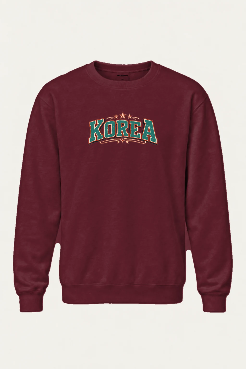 "Korea Varsity Crest" Heavy Blend Unisex Crewneck Sweatshirt | Gildan 18000
